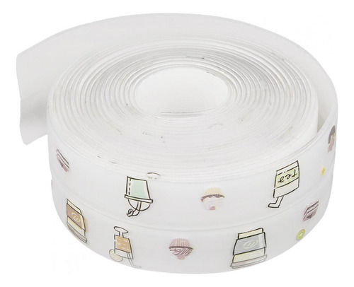 Cinta Impermeable 3,8 Cm X 3,2 M Pvc Elegante Cocina Baño Hu