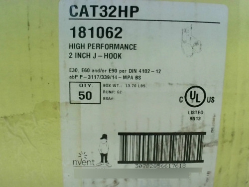 Nvent Caddy Cat32hp 181062 High Performance 2 J Hook - Zzg