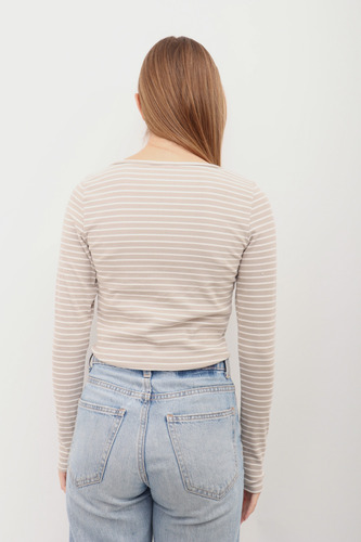 Remera Rayada Con Carterita Y Botones Alan