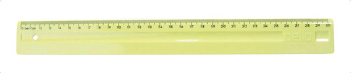 Régua 30cm Cores Pasteis Dello Cor Amarelo