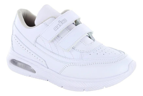 Tenis Escolar Blanco Velcro Confort 155741 21 - 26