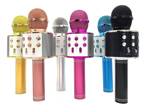 Micrófono Karaoke Bluetooth Portátil Parlante 