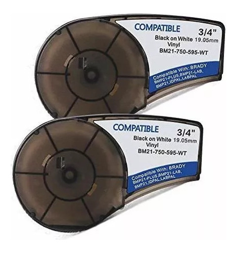 Cinta De Vinil Brady 3/4 M21-750-595-rd Para Etiquetadora