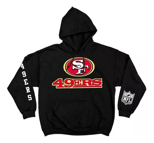 Buzo Canguro 49ers San Francisco Sf Nfl Negra Unisex