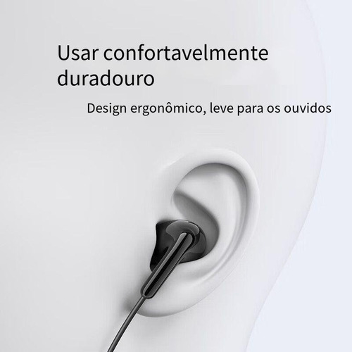 Fone De Ouvido Com Fio Lightning Com Controle E Microfone