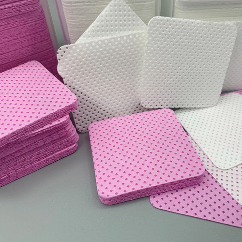 100 Toallitas De Papel Y Algodón Para Eliminar Pegamento Par