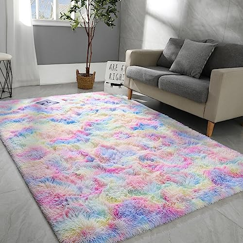 6x9 Large Area Rugs For Living Room, Super Soft Fluffy ...