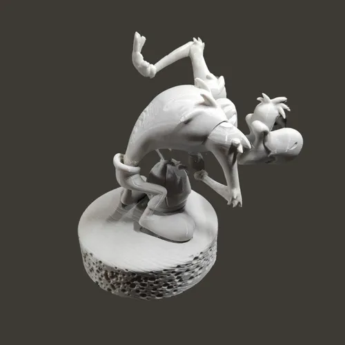 Buzz Buzzard (pajaro Loco), 17cm De Alto, Color Blanco