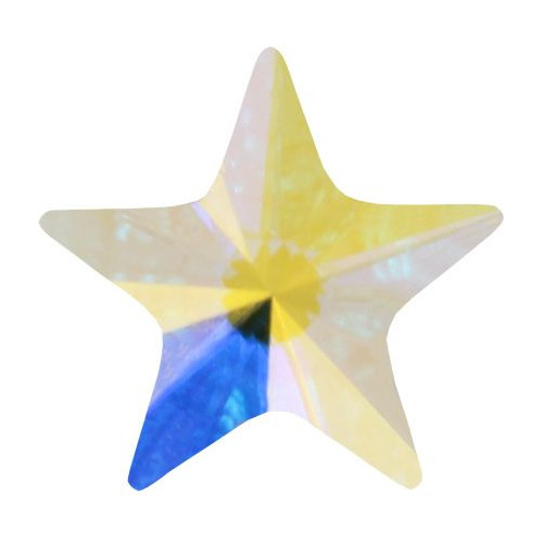 10pzs Estrella Swarovski Cristal Tornasol Ab 2816 Plano 5mm