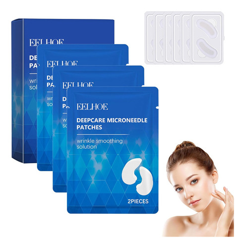 Parches Para Ojos Malora Microglow, Parches Hialurónicos Par