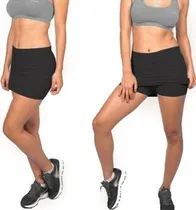 Comprar Pack X2 Pollera Con Short Calza Corta  De Algodón Con Lycra