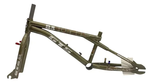 Quadro E Garfo Bmx Gts B3 Aro 20 Bronze Metálico | Parcelamento