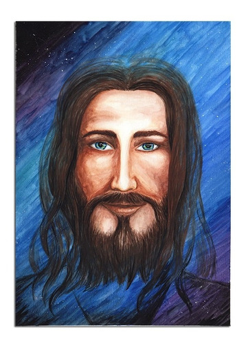 Imagem 1 de 7 de Pintura Em Aquarela Jesus Cósmico