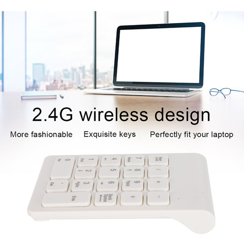Mini Teclado Numérico Sem Fio Usb 2.4g Ergonômico