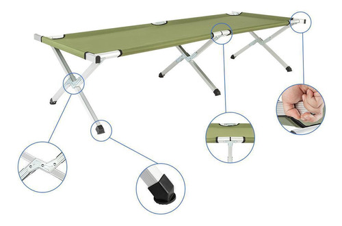 Cama Plegable Portátil Para Camping Al Aire Libre Color