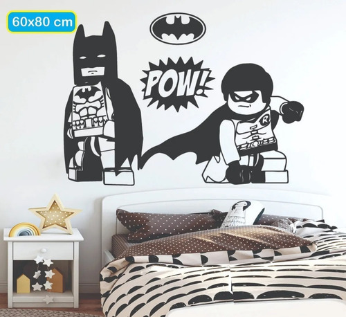 Vinilo Decorativo Para Pared - Batman Y Robin