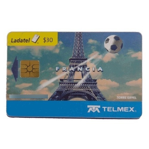 Tarjeta Telefónica Telmex - Francia Eiffel Mundial