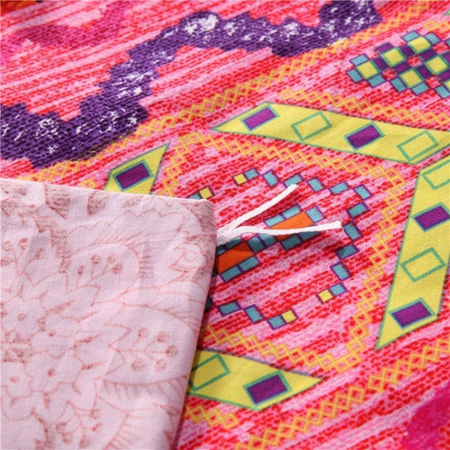 Jane Yre Boho Queen Funda De Edredón Suave 100% Algodón, 3 P