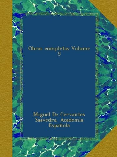 Libro: Obras Completas Volume 5 (spanish Edition)