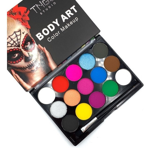 Body Art Tango Paleta Activa Agua Pinta Caritas Halloween