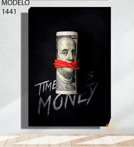 Cuadro Decorativo Money Dolar Billete  Textura 1441