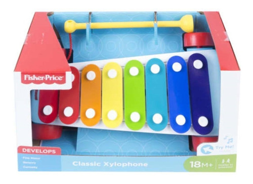 Xilofón Infantil De Arrastre X 8 Notas Fisher Price