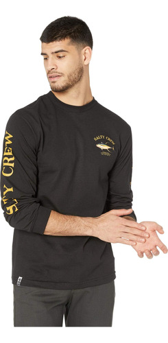 Salty Crew Polera De Manga Larga Ahi Mount Para Hombre, Ne