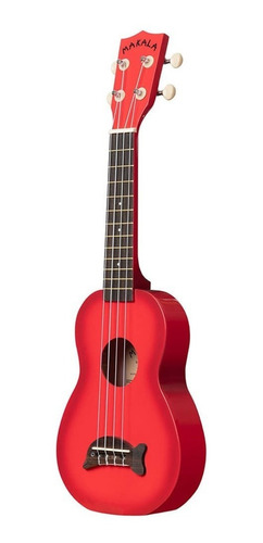 Ukulele Acústico Kala Makala Dolphin Soprano Mk-sd/rdburst Cor Vermelho