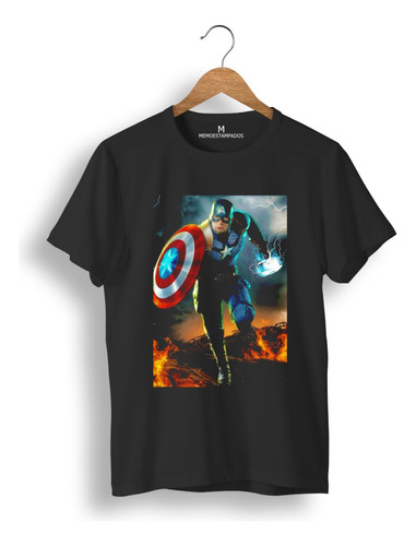 Remera: Capitan America 02 Memoestampados