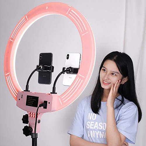 Imagen 8 de 10 de Led Ring Aro Luz Foto Celular Tripode Alto Maquillaje Selfie