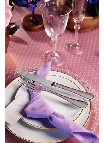 Prato Raso Tramontina Anna Em Porcelana Com Filete Ouro 28cm