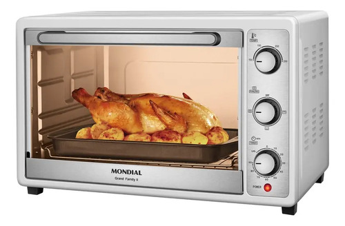 Forno Elétrico 52L Grand Family II, Mondial, Branco/Inox, 1800W FRN-52-W
