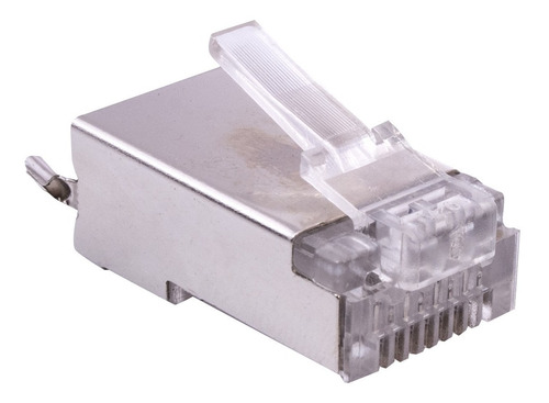 Conector Rj45 Cat6 Ftp, Metalico Con Tierra 100 Uni.