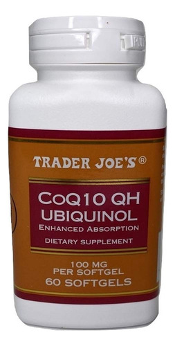 Trader Joe Coq10 Qh Ubiquinol Absorción Mejorada 100mg 60 S
