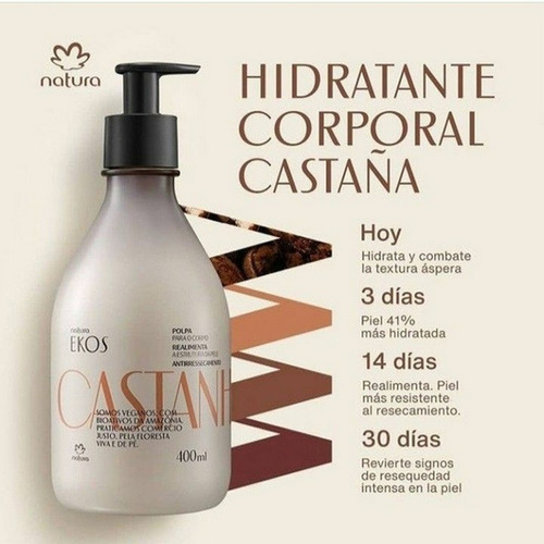 Natura Ekos Repuesto Crema P/ Cuerpo Castaña 40% Off | MercadoLibre