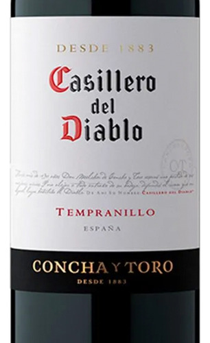 Pack De 2 Vino Tinto Casillero Del Diablo Tempranillo 750 Ml
