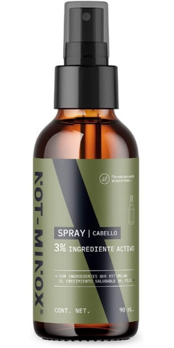 Imagen 1 de 7 de Spray Para Crecimiento Del Cabello Al 3% 90ml Con Biotina