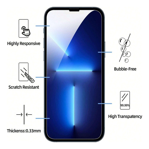 3 Micas Cristal 9h Oppo A57 4g Protección Avanzada, Antigo