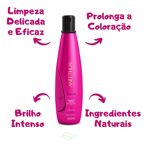 Shampoo Brilho Color System Aneethun 300ml Envio Imediato