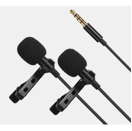 Mic Lavalier Dual Sonidohd P/cel Youtube,podcast,clases/fact