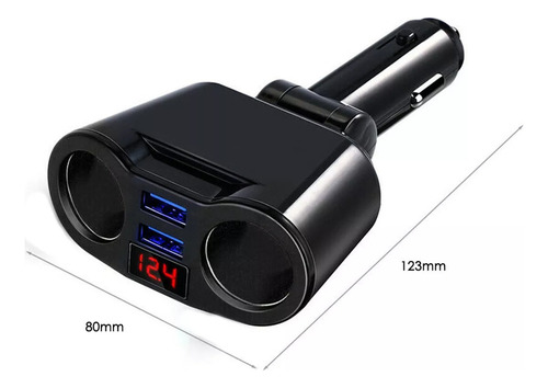 A Cargador Doble Usb De 2 Vías Para Encendedor De Coche.