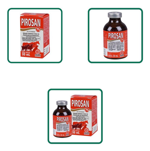 Pirosan 7% Solução Vermífugo Antiparasitário 30ml Calbos