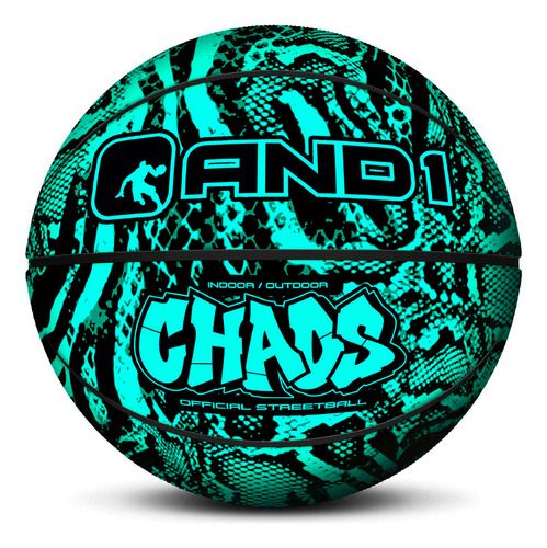 Balón And1 Chaos Animal Print Basketball Verde