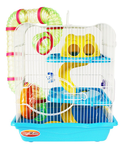 Imagen 2 de 5 de Jaula Fresno Ii Hámster 35x27x40cm Equipada Dayang Dym012