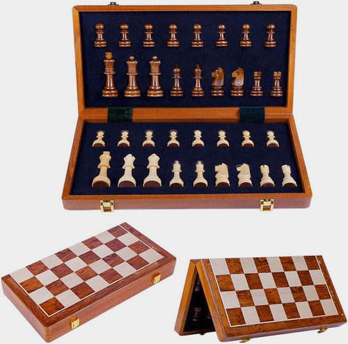 Ajedrez Artesanal Madera, Juego De Mesa, Chess, Calidad Alta