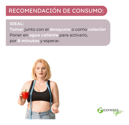 Té Rojo Reductivo Suplemento Para Bajar de Peso Medidas Diuretico Acelera Metabolismo Elimina Toxinas Quema Grasa Antiinflamatorio Express Light 30 Sobres 2g (yerbamate, te rojo, te verde, jengibre)