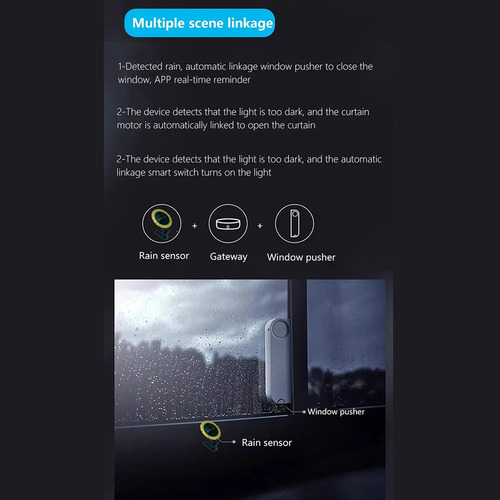 Bh Sensor De Chuva Tuya Smart Zigbee Com Detector De Luz