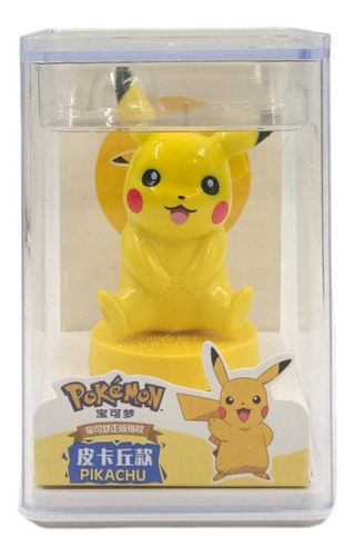 Figura Pikachu Coleccionable Pokemon Base Acrilico