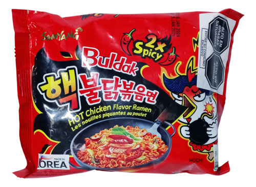 Pack Fideos Ramen Samyang Buldak Sabor Pollo Picante 4u
