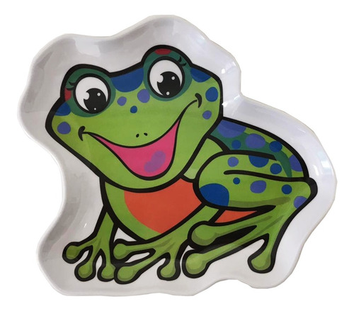 Imagen 2 de 7 de Plato Infantil Animales Melamina Oferta Silmar